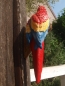 Preview: Papagei Deko Figur 2 Ara rot für die Wand naturgetreu HOTANT