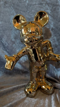 niedliche Micky und Minnie Maus im Set Höhe 30 cm gold