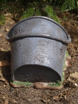 Igel Deko Figur TOP im Eimer lebensecht wetterfest Garten Figur NEU HOTANT