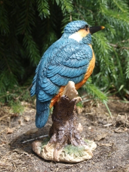 Eisvogel Deko Figur Vogel 18cm Vogel lebensecht Skulptur Gartenfigur HOTANT NEU