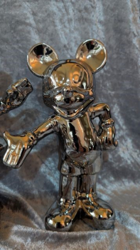 Micky und Minni Maus silber im SET 30cm