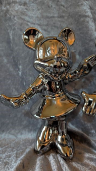 Micky und Minni Maus silber im SET 30cm