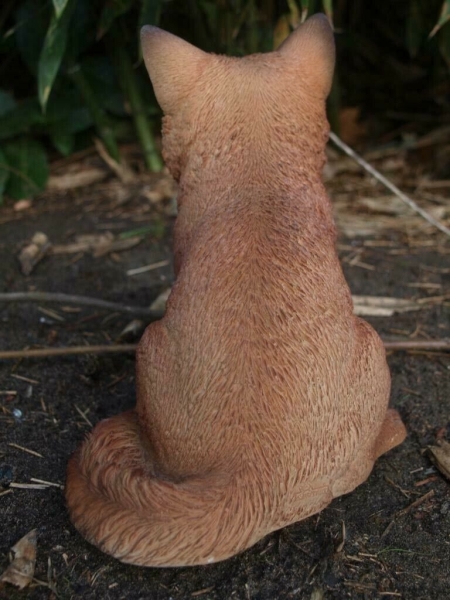 Fuchs Deko Figur Baby lebensgroß sitzend Hotant