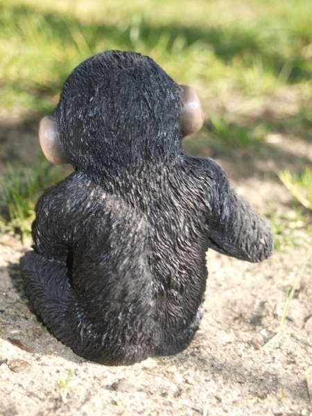 Schimpanse Deko Figur Affe Baby wetterfest  HOTANT NEU