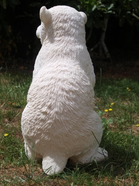 Eisbär Deko Figur Bär xxl Höhe 56cm wetterfest Garten Figur HOTANT NEU