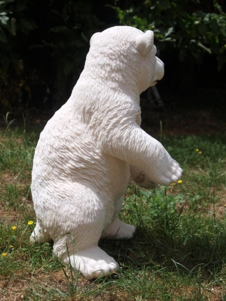 Eisbär Deko Figur Bär xxl Höhe 56cm wetterfest Garten Figur HOTANT NEU